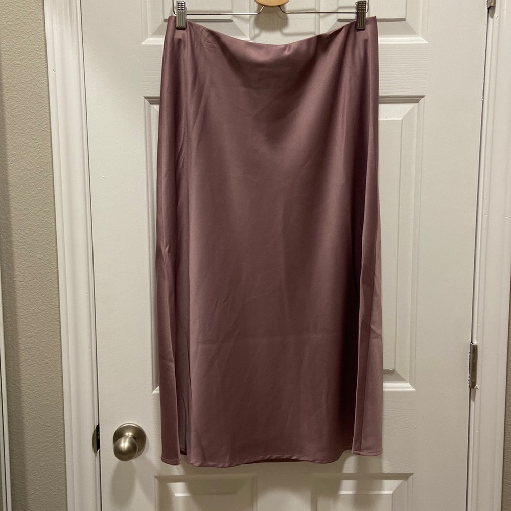 Lavender satin skirt from Target A New Day in Large.